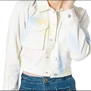 Ella Moss cropped denim jacket. Size M